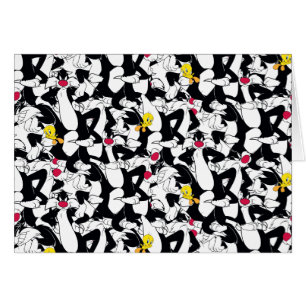 SYLVESTER™ & TWEETY™ Mönster Hälsningskort