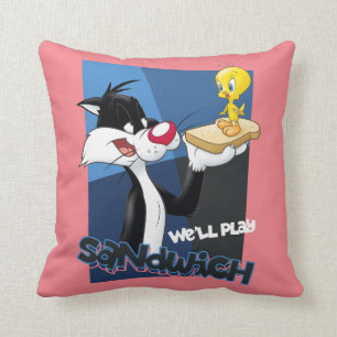 SYLVESTER™ & TWEETY™ "Vi gör smörgås" Kudde