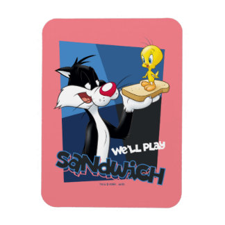 SYLVESTER™ & TWEETY™ "Vi spelar Sandwich" Magnet