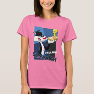 SYLVESTER™ & TWEETY™ "Vi spelar Sandwich" T Shirt