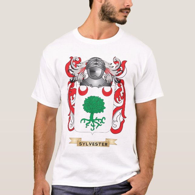 Sylvester vapensköld (familjvapenskölden) t-shirt (Framsida)