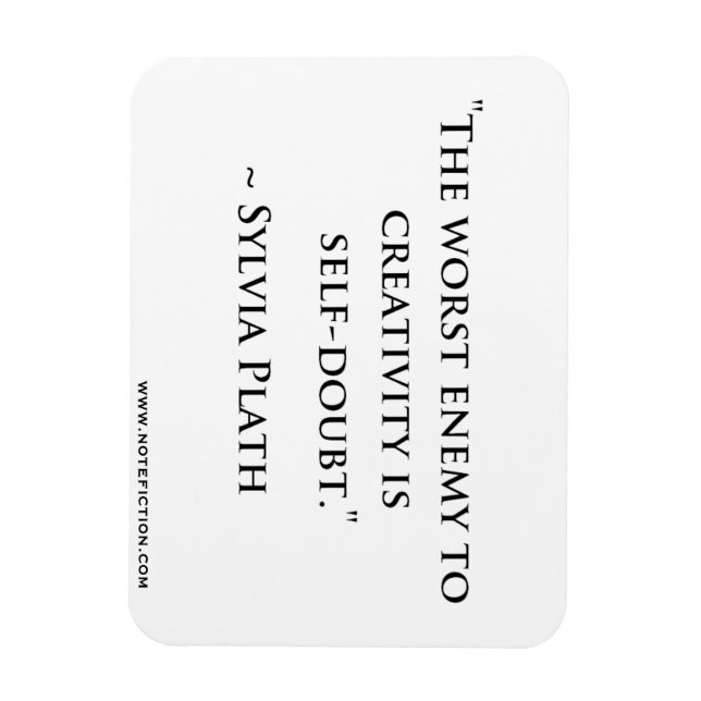 Sylvia Plath Quote Magnet (Vertikal)