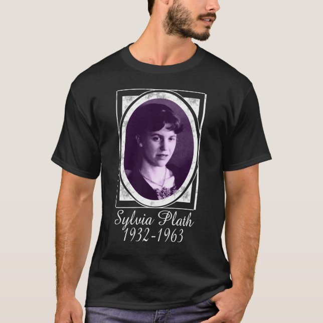 Sylvia Plath Tee Shirt (Framsida)