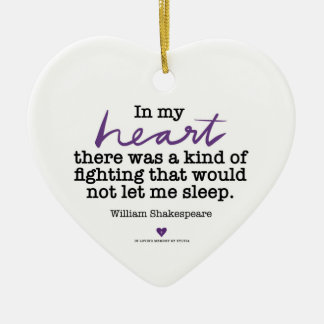 SylviasStory Heart Shakespeare Ornament