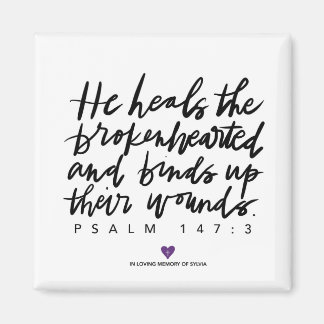 SylviasStory Psalm Square Magnet