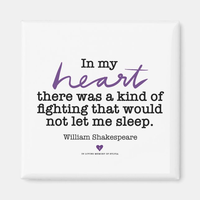 SylviasStory Shakepseare Magnet (Framsidan)