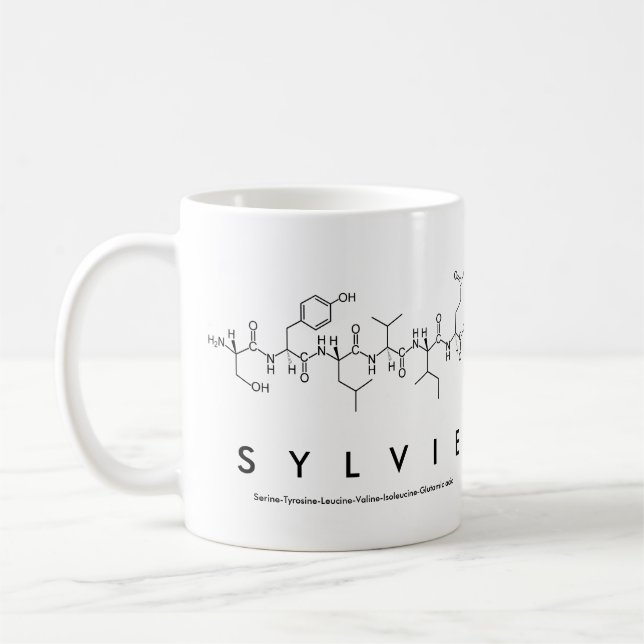 Sylvie peptide namn mugg (Vänster)