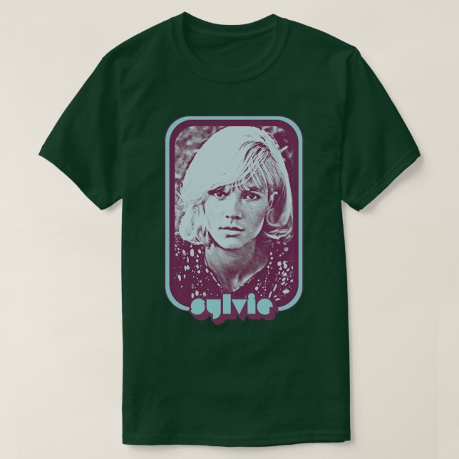 Sylvie Vartan Francophile Retro Aesthetic Design T Shirt (Design framsida)