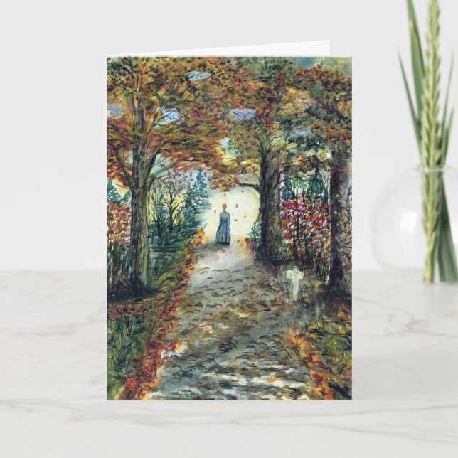 Symapthy vattenfärg som målar l kort (Framsida)