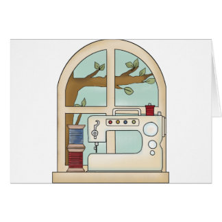 symaskin hälsningskort