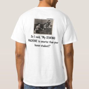 Symaskin som är mer smart än skjortan för tee shirt