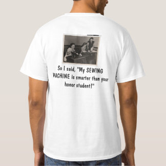 Symaskin som är mer smart än skjortan för tee shirt
