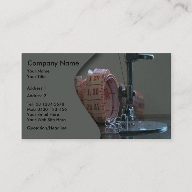 Symaskin Visitkort (Framsida)