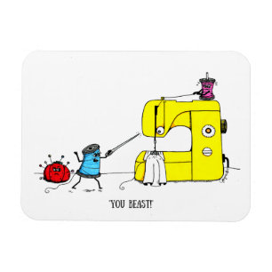 Symaskintecknadmagnet Magnet