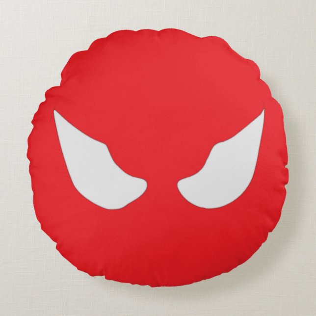 Symbiote Stare - fetstil Rund Kudde (Framsidan)