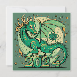 Symbol 2024 nyår, Grönt Wood Dragon