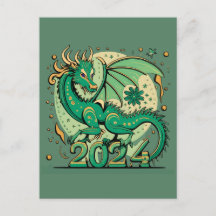 Symbol 2024 nyår, Grönt Wood Dragon