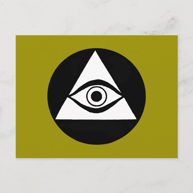 Symbol: Alla som ser Öga Vykort (Framsida)