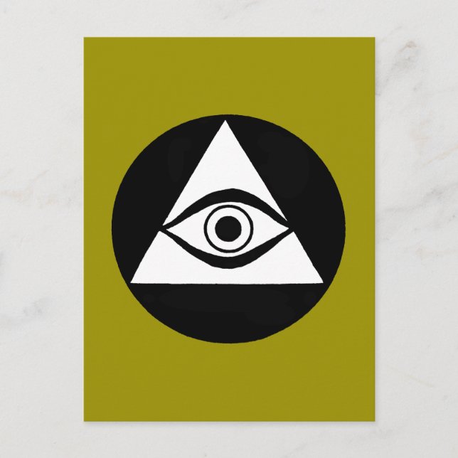 Symbol: Alla som ser Öga Vykort (Framsida)