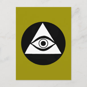 Symbol: Alla som ser Öga Vykort