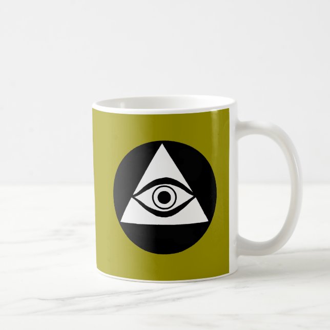 Symbol: Allt seende öga Kaffemugg (Höger)