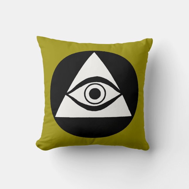 Symbol: Allt seende öga Kudde (Framsida)
