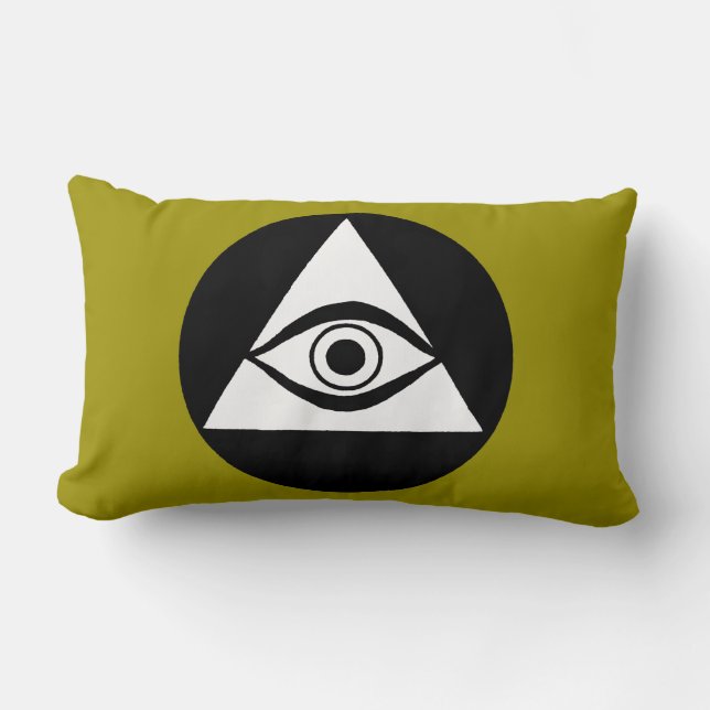 Symbol: Allt seende öga Lumbarkudde (Framsida)