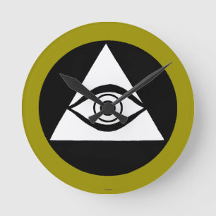 Symbol: Allt seende öga Rund Klocka