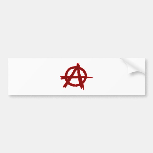 Symbol anarchie anarchy bildekal (Framsidan)