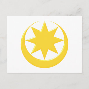 Symbol Astarte Ishtar Vykort