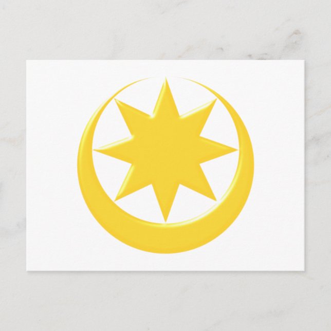 Symbol Astarte Ishtar Vykort (Framsida)