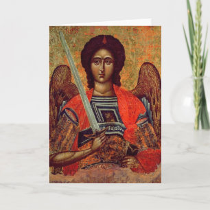 Symbol av ängeln Michael, grek, 18th århundrade Kort