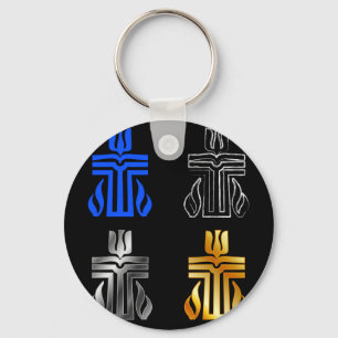 Symbol av den presbyterianska religionen nyckelring