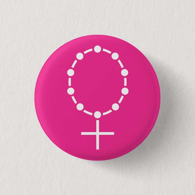 symbol av feminism och tro knapp (Framsida)