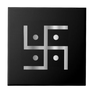 Symbol av Hinduismhakkorset Kakelplatta