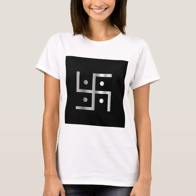 Symbol av Hinduismhakkorset Tee Shirt (Framsida)