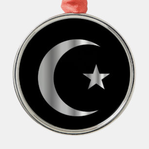 Symbol av islam julgransprydnad metall