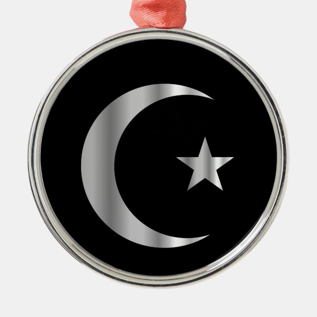 Symbol av islam julgransprydnad metall (Framsidan)