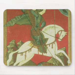 Symbol av St George och draken Musmatta