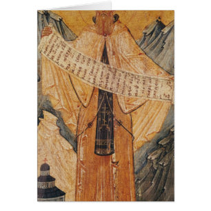 Symbol av St. Sabas av Jerusalem, 1572 Hälsningskort