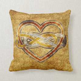 Symbol dubbel Infinity Hjärtat BiColor Kudde
