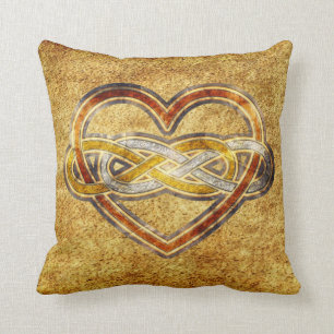 Symbol dubbel Infinity Hjärtat BiColor Kudde
