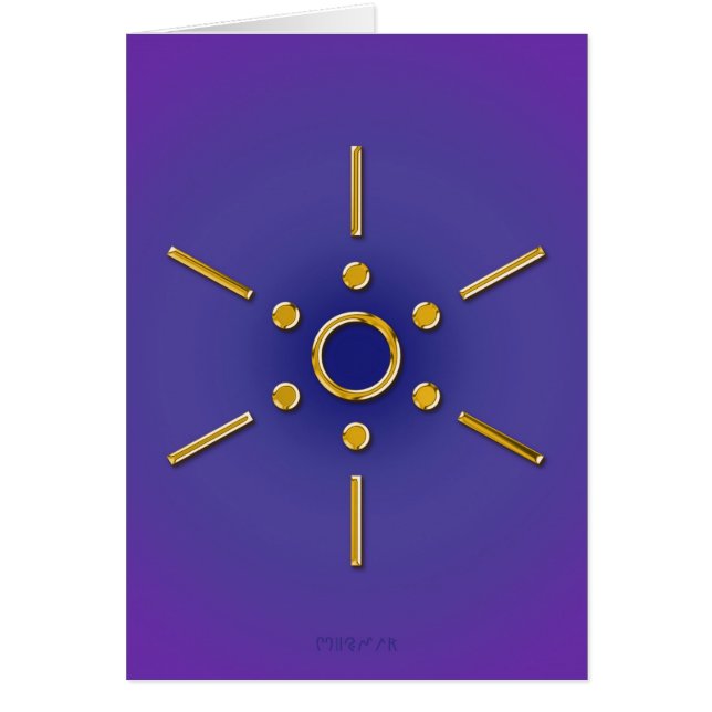 Symbol Elomin/guld- blåttviolet OBS Kort (Framsidan)