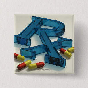 symbol för 3D RX med kapslar Knapp