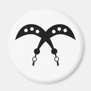 Symbol för AKOFENA Adinkra av kurage och Valor Magnet