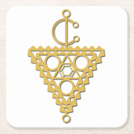 Symbol för Amazigh guld jewelry Underlägg Papper Kvadrat