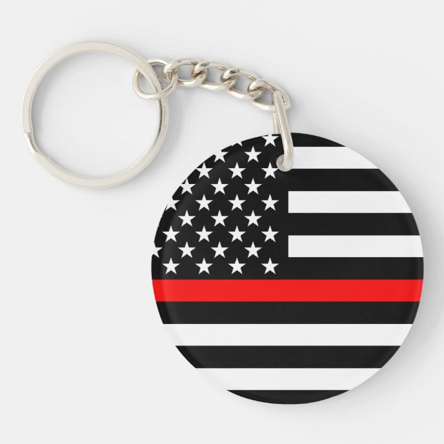 Symbol för amerikansk tunn röd linje (Framsidan)