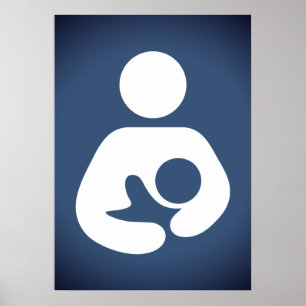 Symbol för amning/ amning Poster