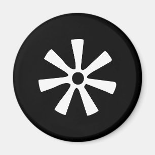 Symbol för ANANSE NTONTAN av vishet, kreativite Magnet