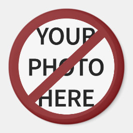 Symbol för anpassadets röda bandcirkel magnet